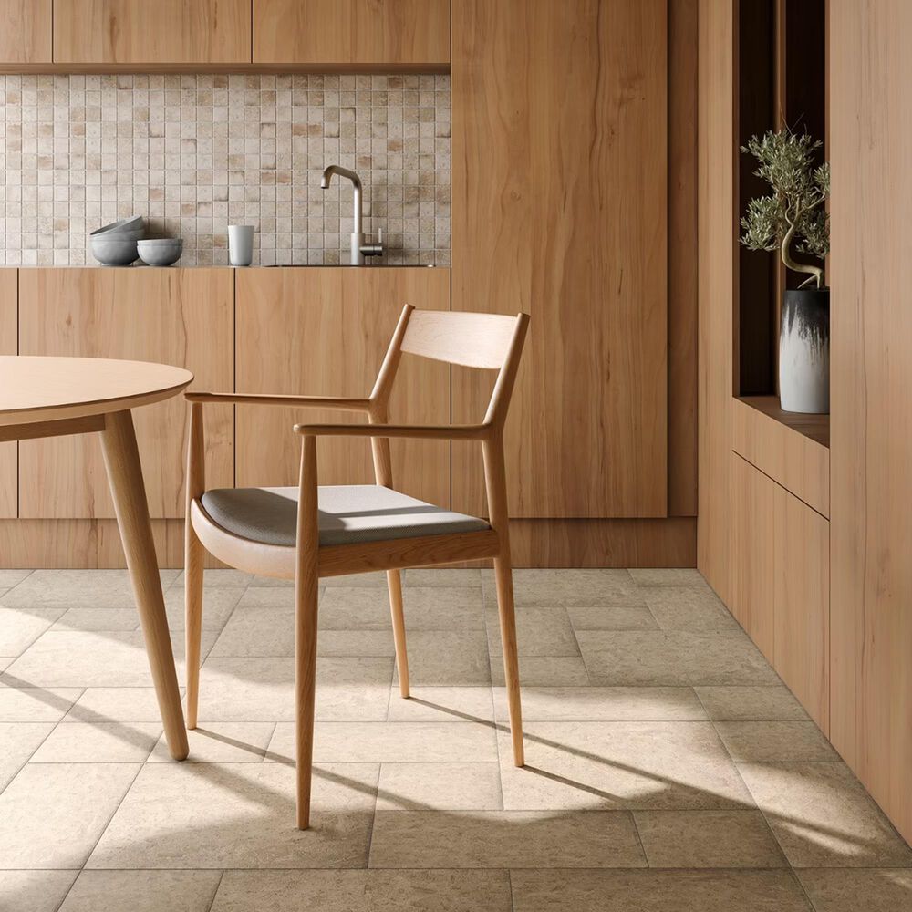 Soho Studio Caruso Delfi Dark Beige 12" x 24" Travertine Look Matte Porcelain Tile, , large