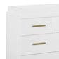 Delta Sloane 4 Drawer Dresser with Changing Top in White and Melted Bronze, , large