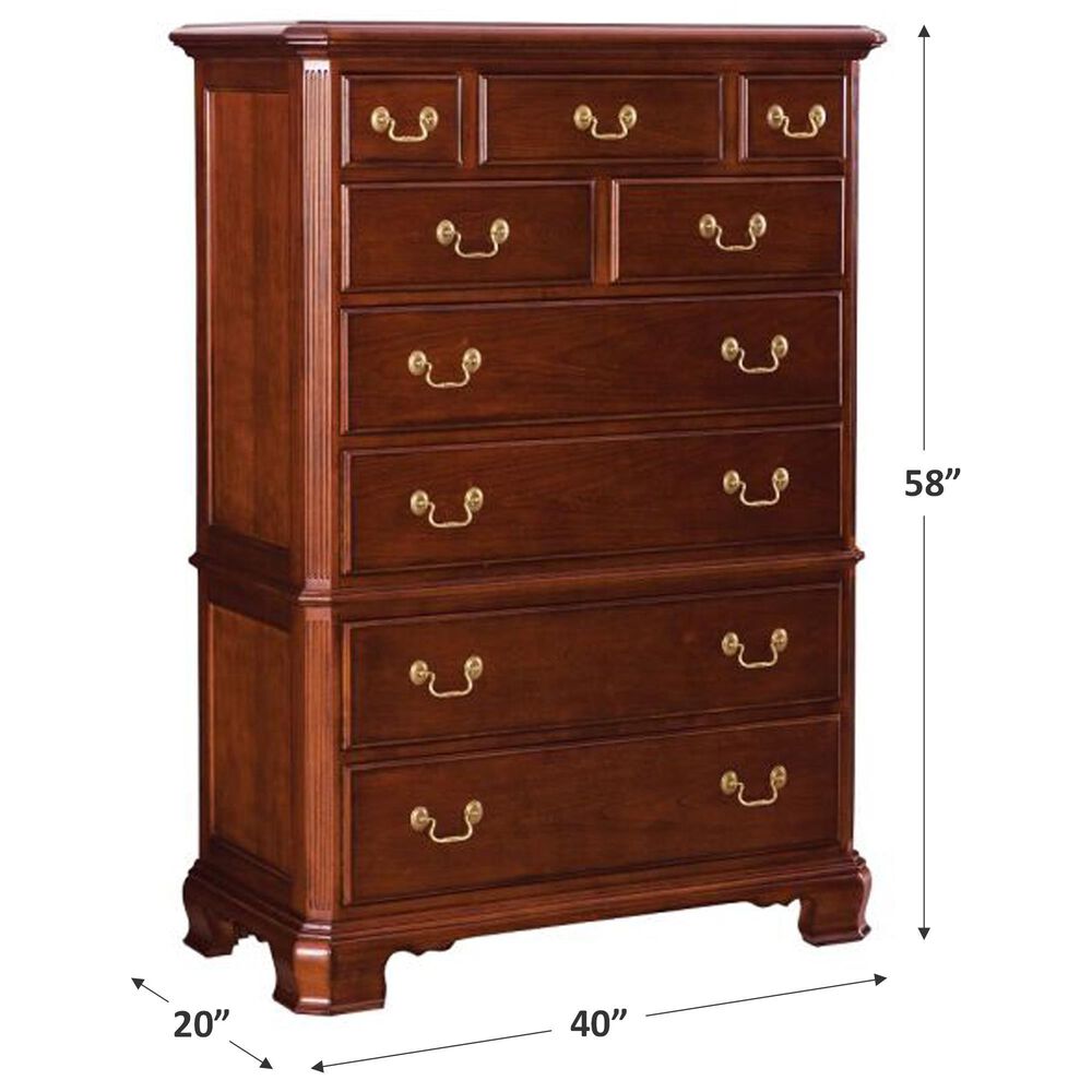 American Drew 9-Drawer Chest in Cherry, , large