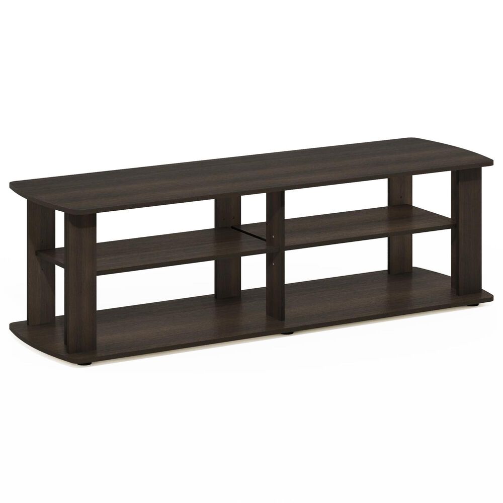 HOMLUX 43.3" Modern Entertainment Center TV Stand in Dark Brown, , large