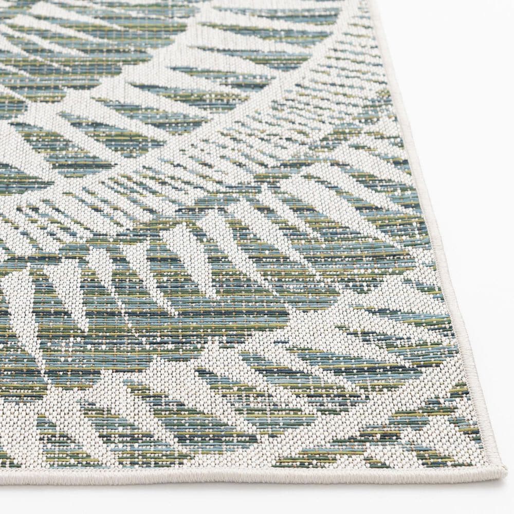 Central Oriental Santorini Colourscape Amiri Green and Ecru 7&#39;10&quot; x 9&#39;10&quot; Indoor/Outdoor Area Rug, , large