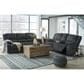 Ashley Draycoll Manual Reclining Loveseat with Console in Slate, , large