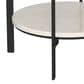 Coaster Adhvik Round End Table in Natural, White and Black, , large