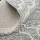 Feizy Belfort Geometric 5" x 8" Gray and Ivory Area Rug, , large