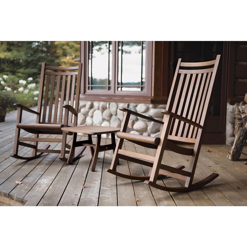 Timbertrail Heritage and Foundations 3-Piece Patio Chat Set in Chocolate Brown and Slate Gray, , large