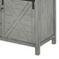 Lexora Home Marsyas 84" Double Bathroom Vanity in Ash Grey with 2 cm White Cultured Marble Top and Rectangular Sinks, , large