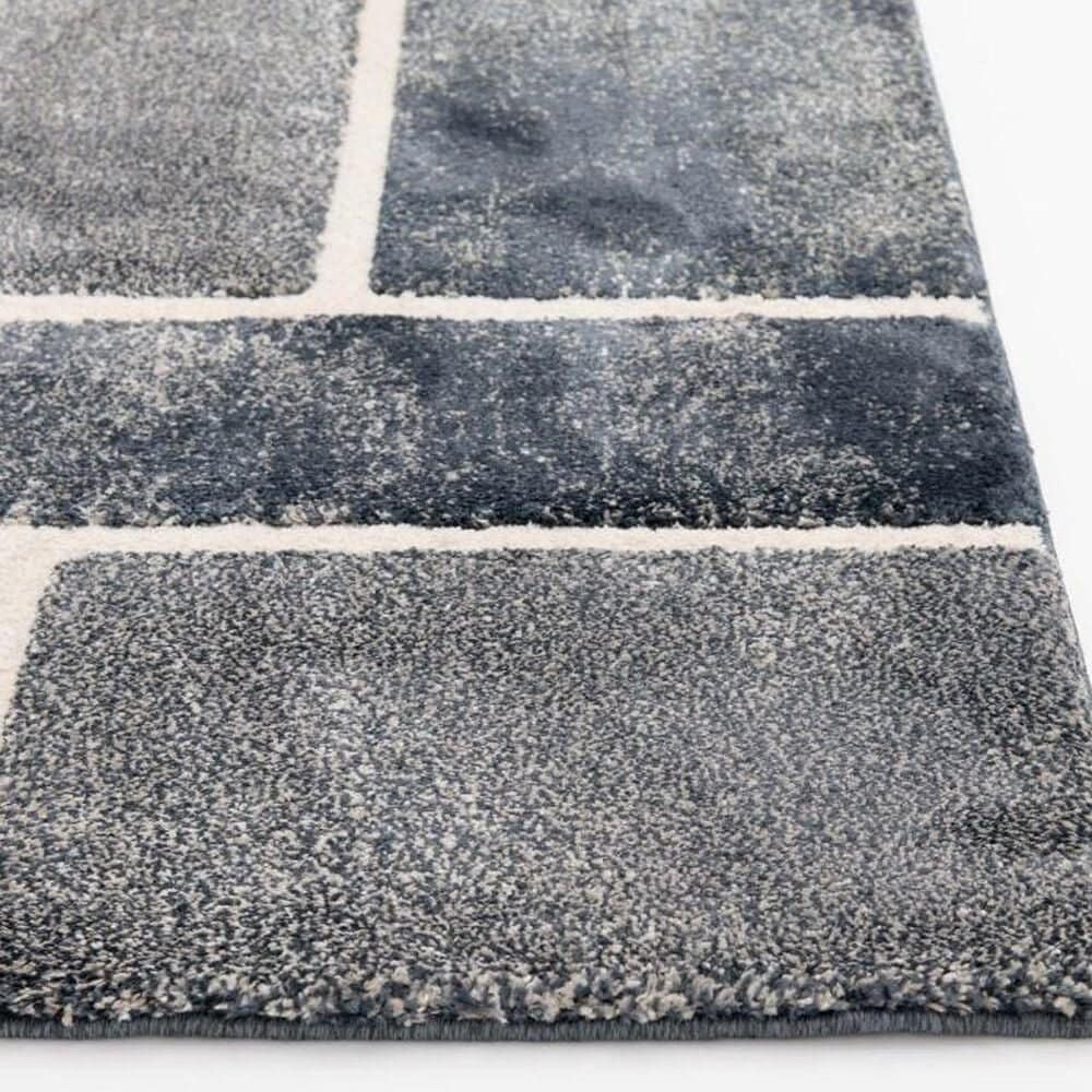 Central Oriental Stonington Demi 7&#39;10&quot; x 9&#39;10&quot; Denim and Zinc Area Rug, , large