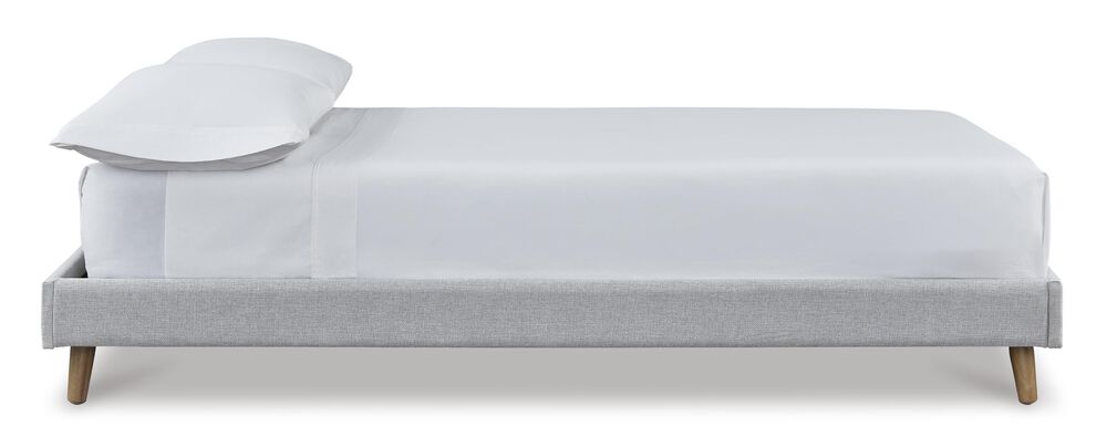 Ashley Tannally Full Upholstered Platform Bed in Beige, , large