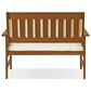 Noviland Patio Mediterranean Bench in Teak Oil, , large