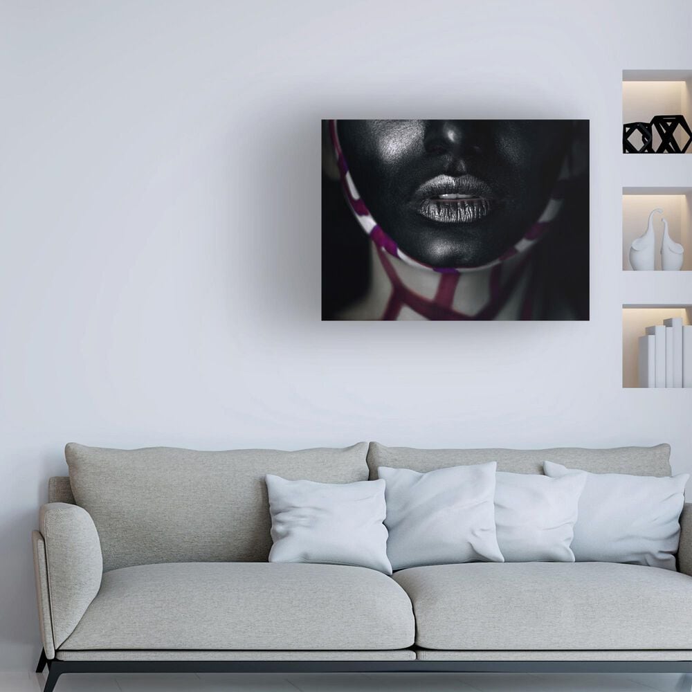 Timberlake Ivan Kovalev 'Showbiz' 35" x 47" Canvas Art in Black/Grey/Wine, , large