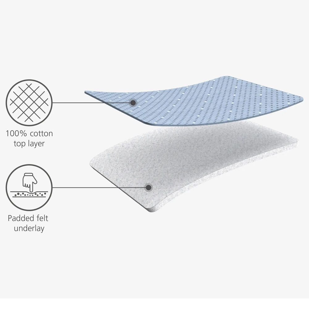 Joseph Joseph Pocket Folding Table-Top Ironing Board in Grey and Yellow, , large