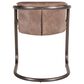 Home Trends & Design Portofino Dining Arm Chair in Brushed Nickel, , large