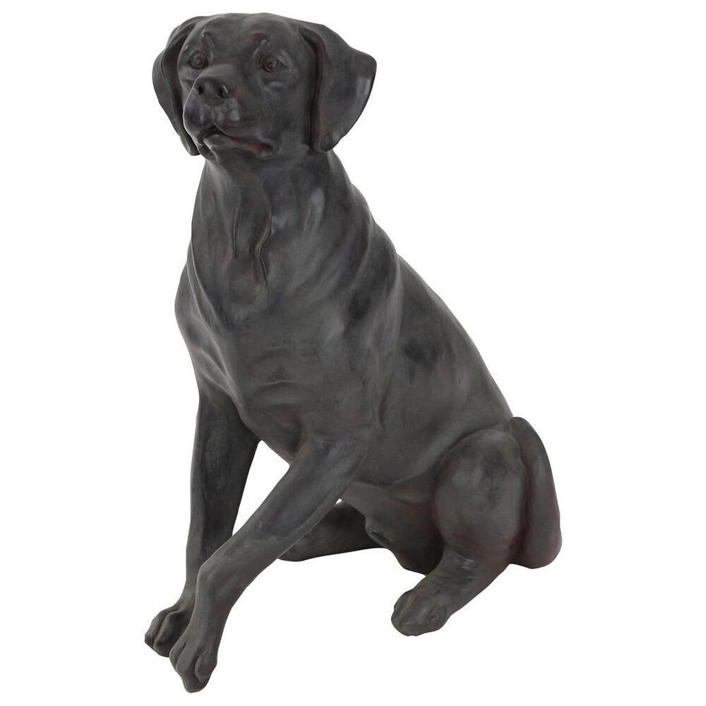 Maple and Jade Dog Decorative Sculpture in Polished Brown, , large