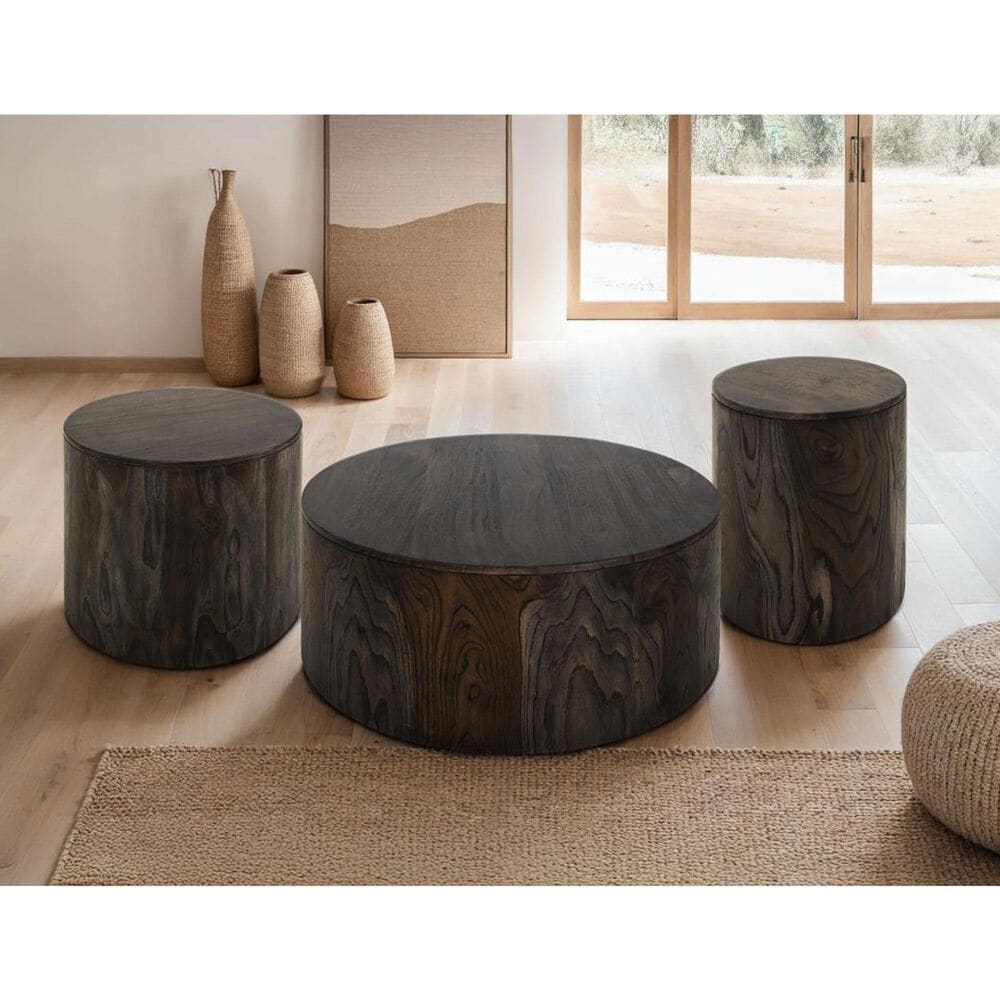 Fallridge Balam Chairside Table in Black, , large