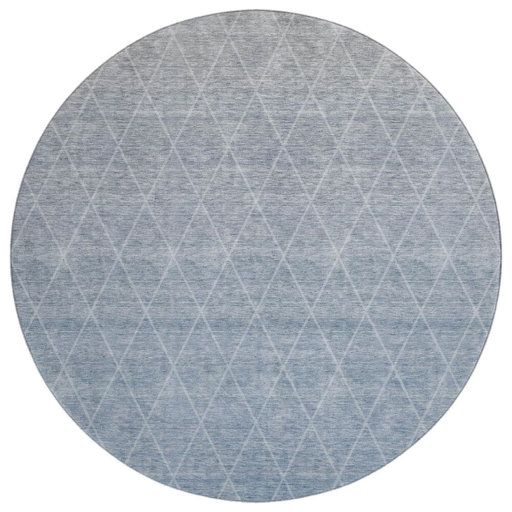 Dalyn Rug Company Lazio 8" Round Blue Area Rug, , large