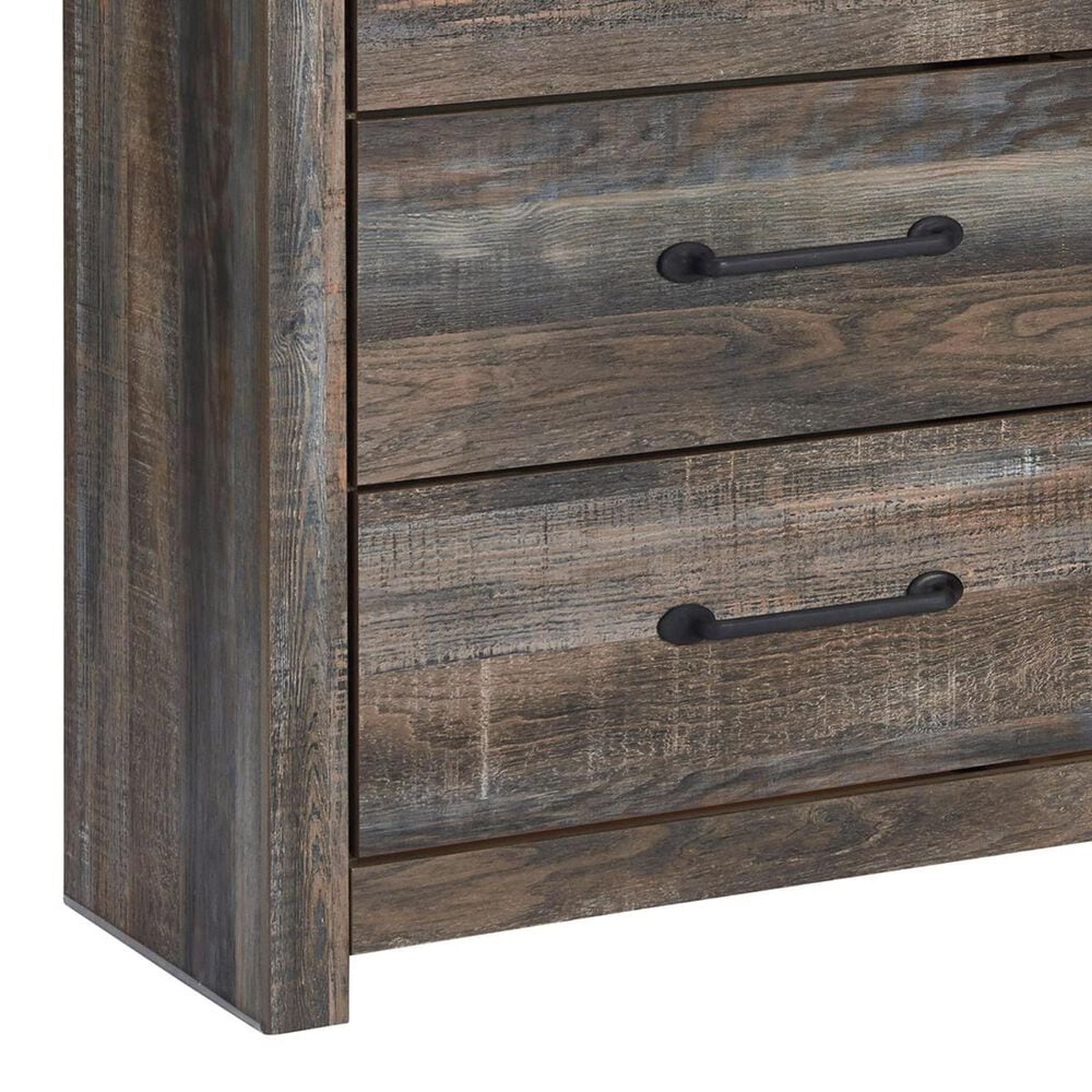 Signature Design by Ashley Drystan 5 Piece Twin Dual Storage Bed Set in Brown Rustic, , large