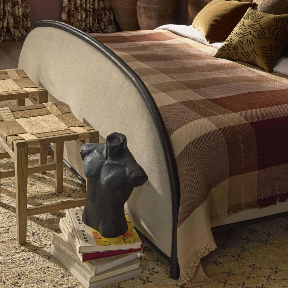 Four Hands Lamont Queen Platform Panel Bed in Savory Parchment, , large