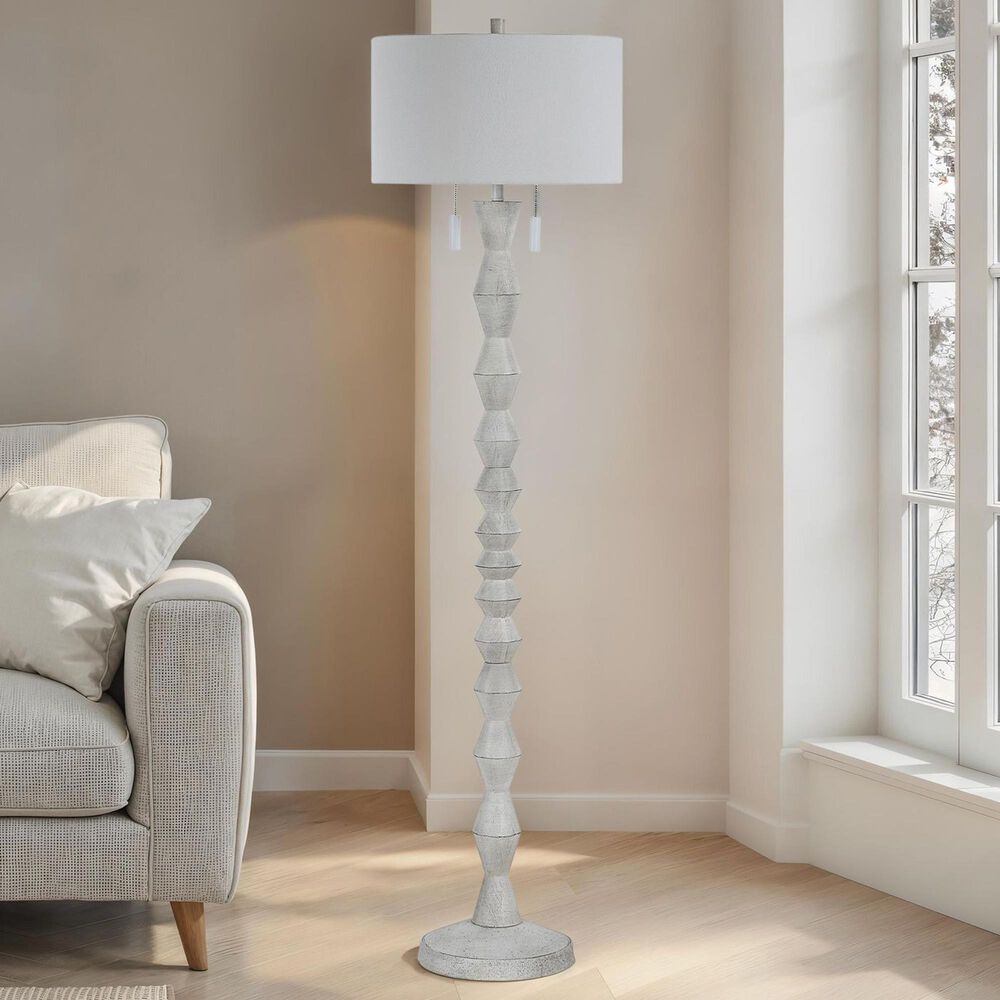 Renwil Sorriso Floor Lamp in White, , large