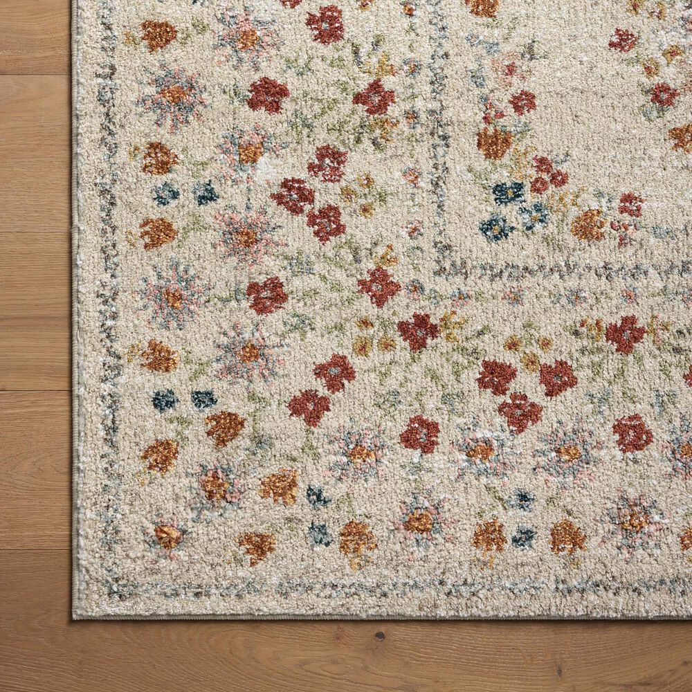 Rifle Paper Co Laurel Eleanor 5&#39;3&quot; x 7&#39;8&quot; Linen Area Rug, , large