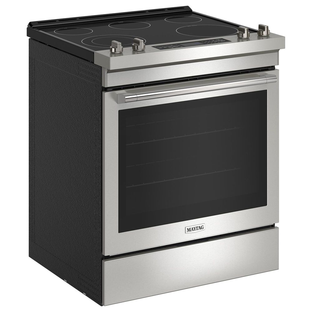 Maytag 2-Piece Kitchen Package with 30&quot; Electric Range and 1.1 Cu. Ft. Over-the-Range Microwave in Fingerprint Resistant Stainless Steel, , large