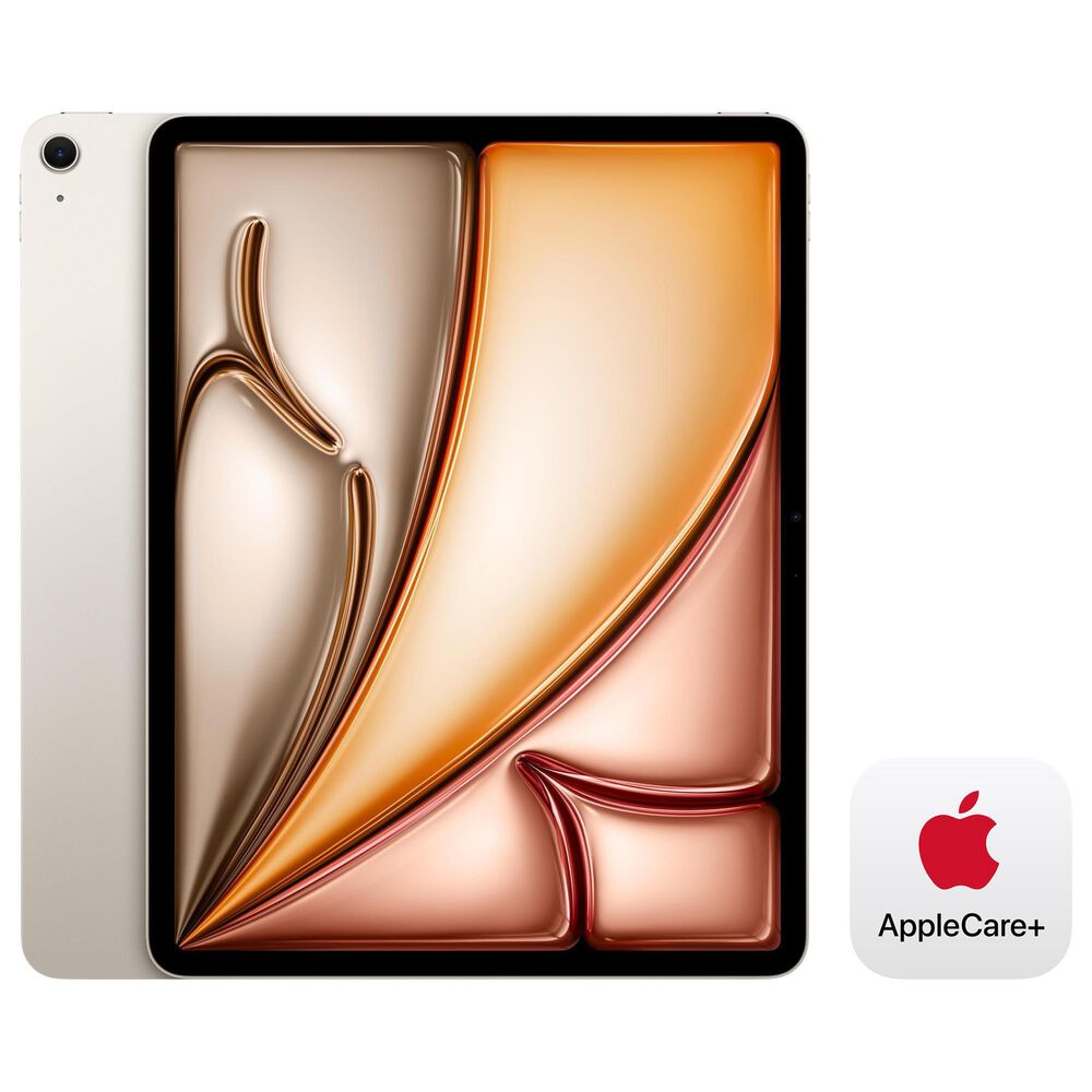 Apple 13-Inch iPad Air M3 Chip Wi-Fi 512GB in Starlight (Latest Model) with 2-Year AppleCare+, , large
