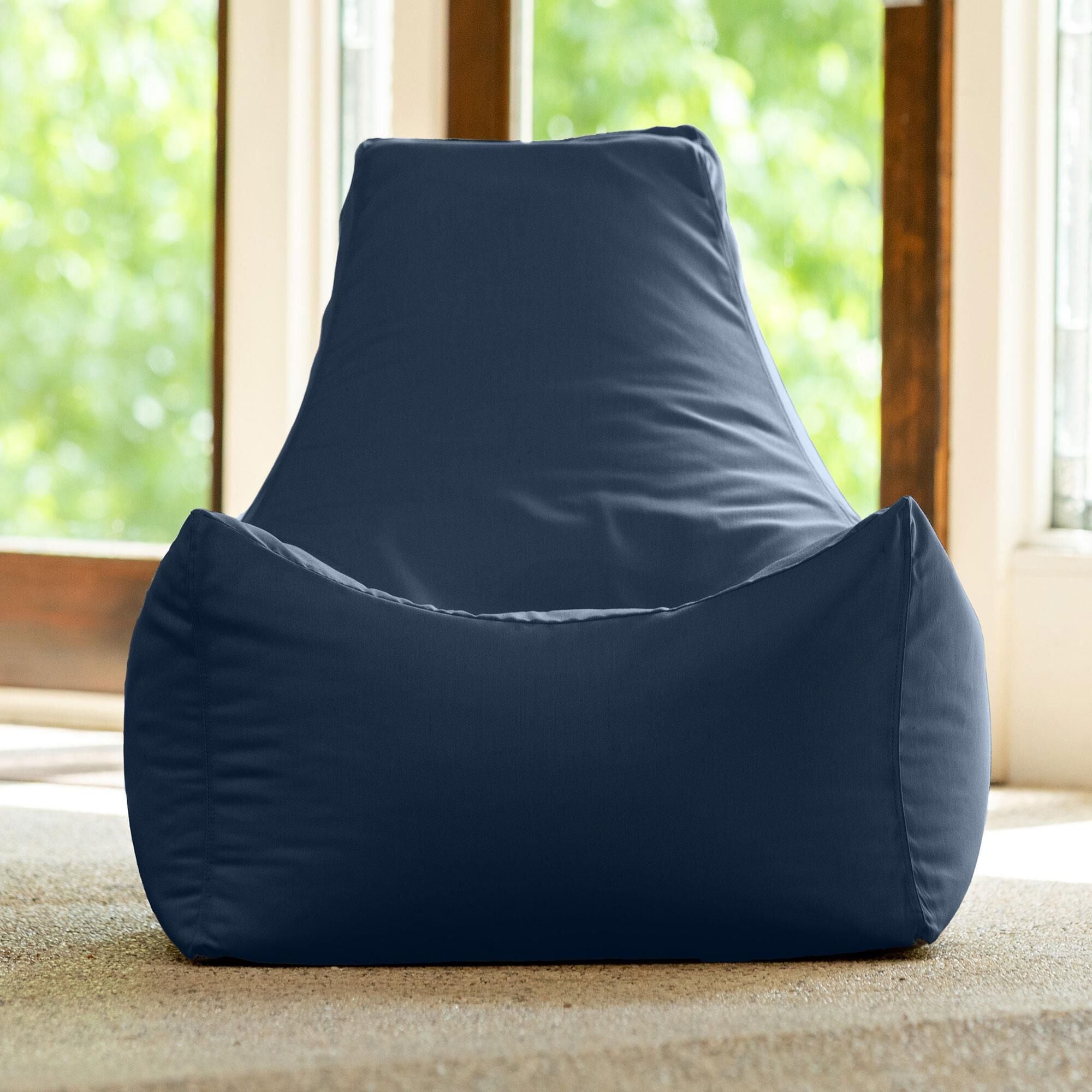 Jaxx Juniper Patio Bean Bag Chair in Navy