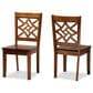 Baxton Studio Nicolette Side Chair in Walnut Brown (Set of 2), , large