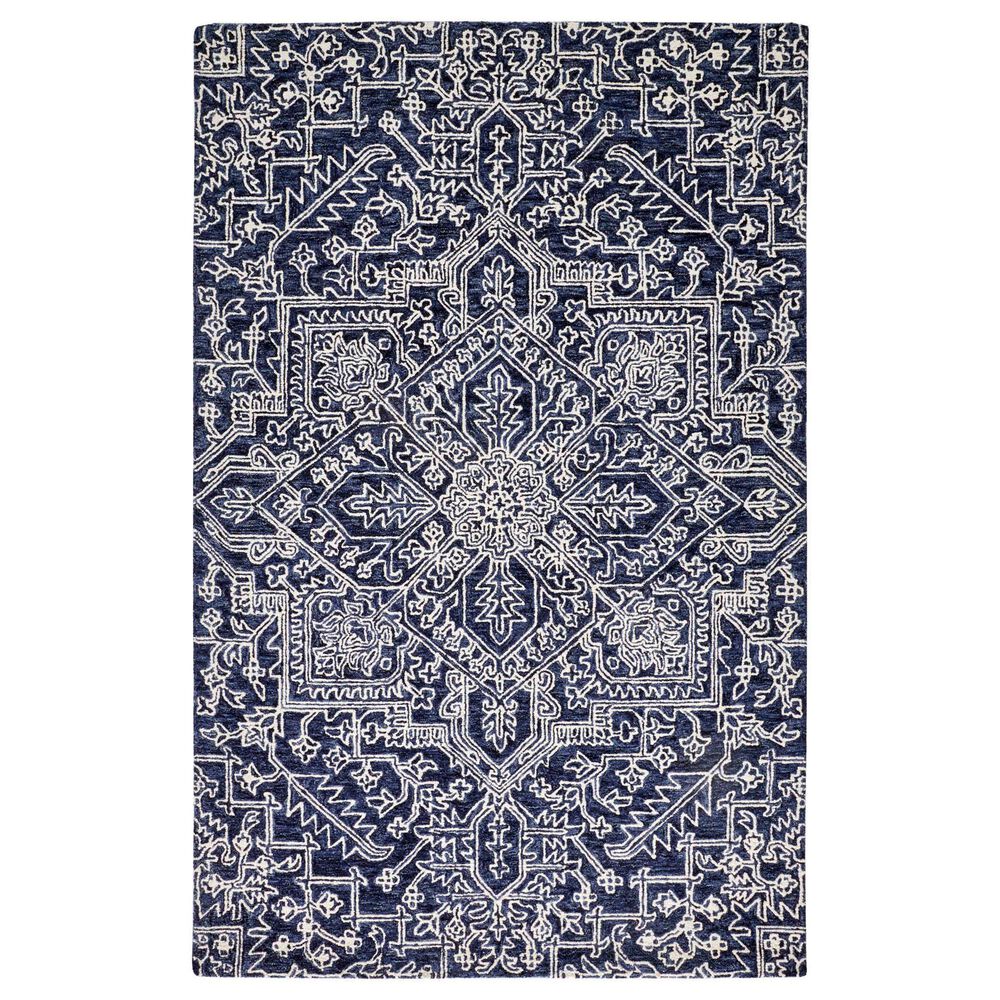 Feizy Belfort 9" x 12" Navy Area Rug, , large