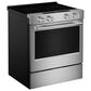 KitchenAid 2-Piece Kitchen Package with 30" Slide-In Smart Electric Range and 30" Over-the-Range Microwave Oven in PrintShield Stainless Steel, , large