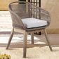 Blue River Tutti Frutti Outdoor Dining Chair with Grey Cushion in Light Eucalyptus, , large
