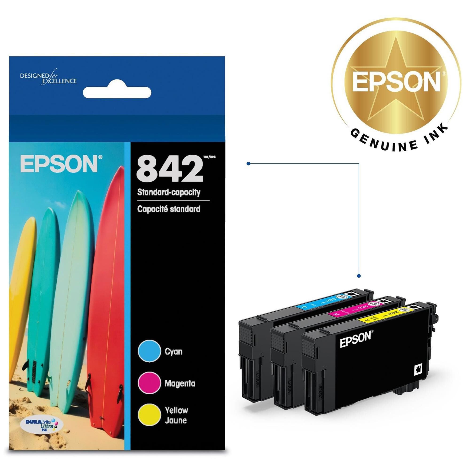 Epson T842 DuraBrite Ultra Ink Standard Capacity Cartridges in