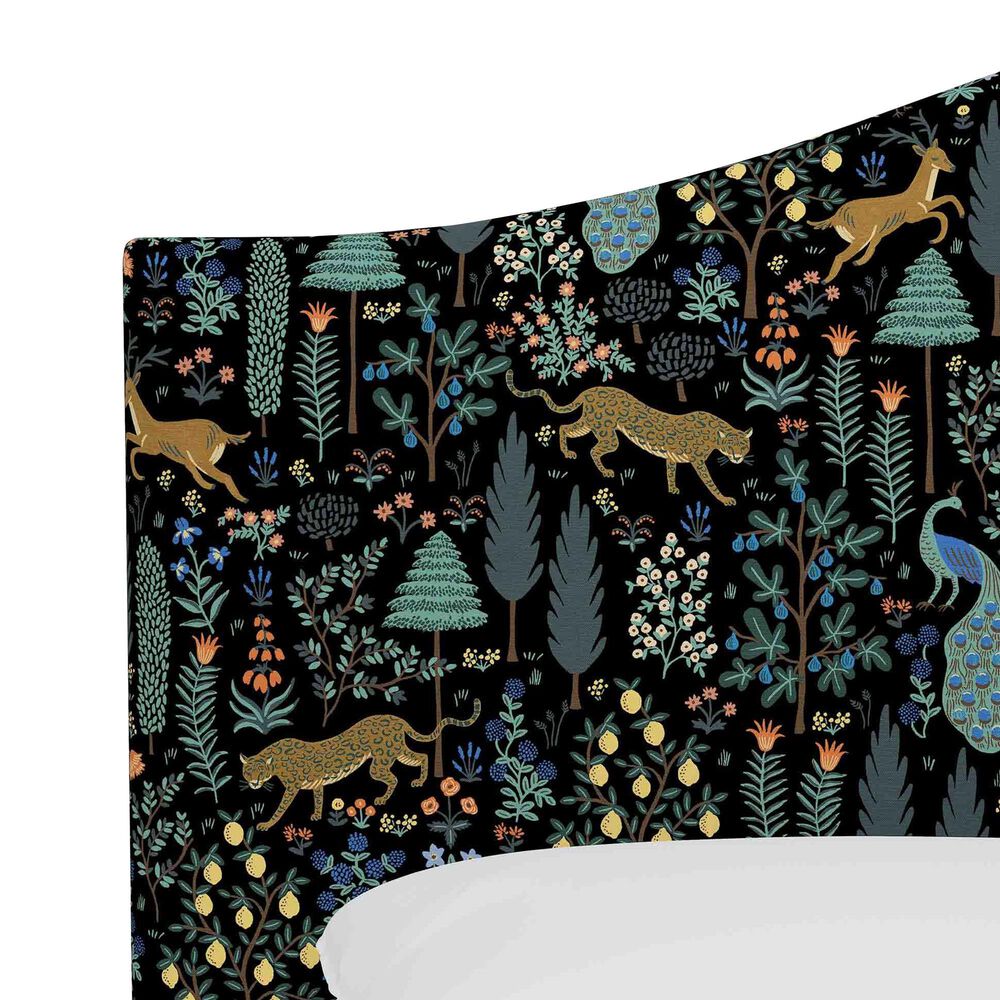 Skyline Furniture Mayfair King Headboard in Menagerie Black, , large