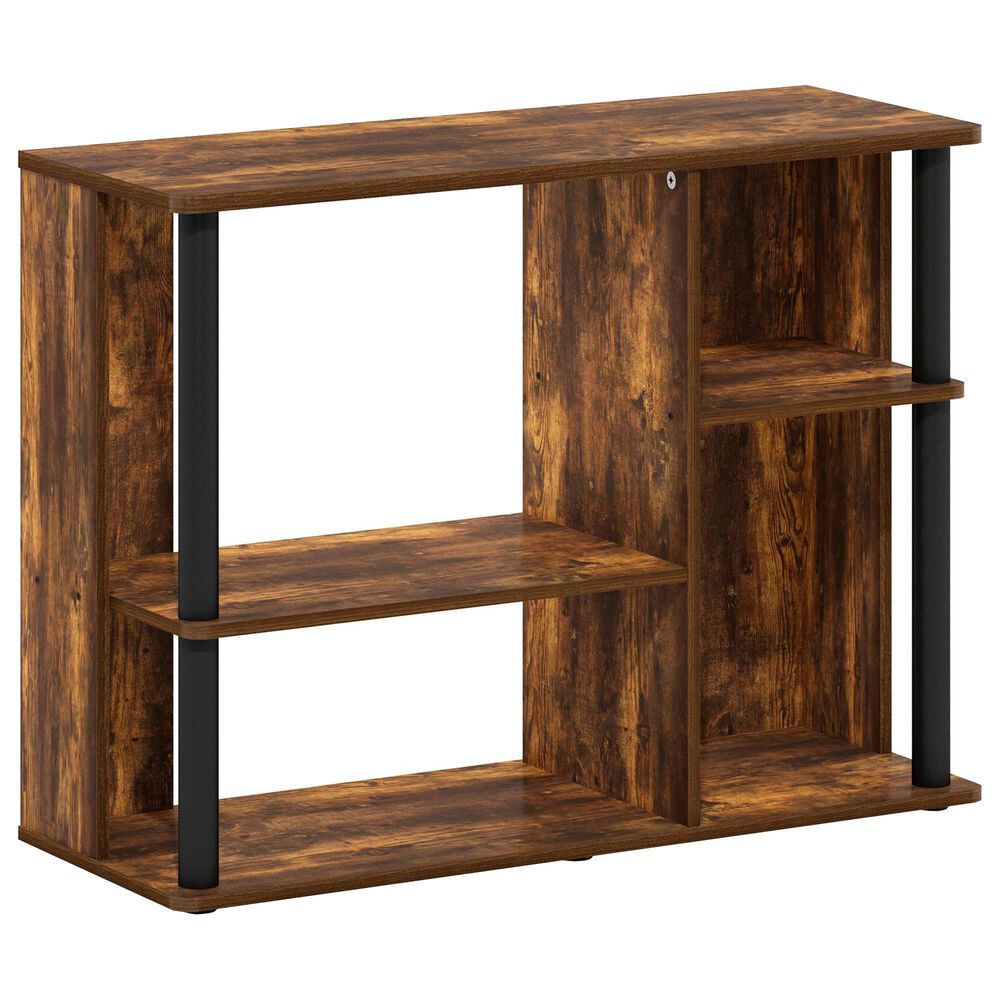 HOMLUX 32" TV Stand in Amber Pine and Black, , large
