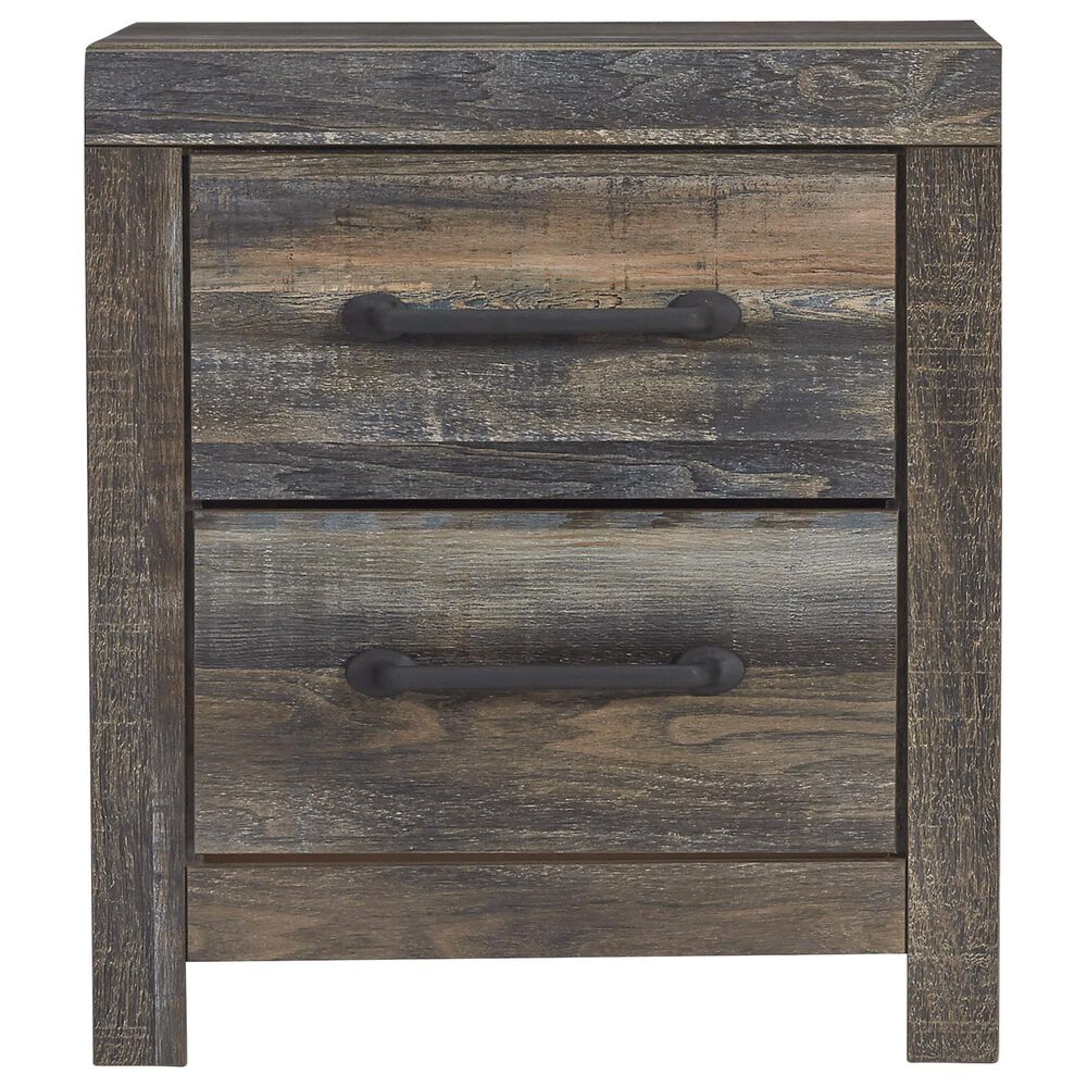 Ashley Drystan 4-Piece Queen Panel Bedroom Set in Brown Rustic, Burnt Orange and Teal, , large