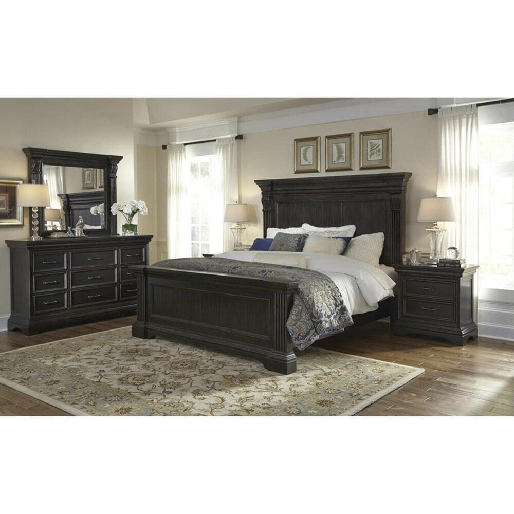 Nicolette Home Caldwell King Panel Bed in Dark Expresso, , large