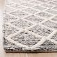 Safavieh Natura NAT711C 5" x 8" Ivory and Black Area Rug, , large
