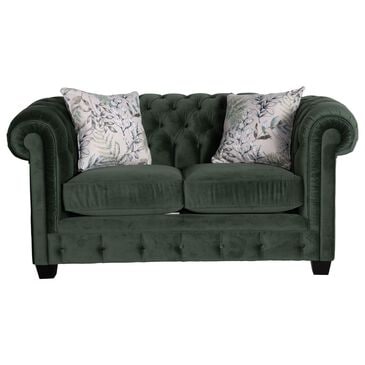 Decor-Rest Furniture Stationary Loveseat in Green, , large
