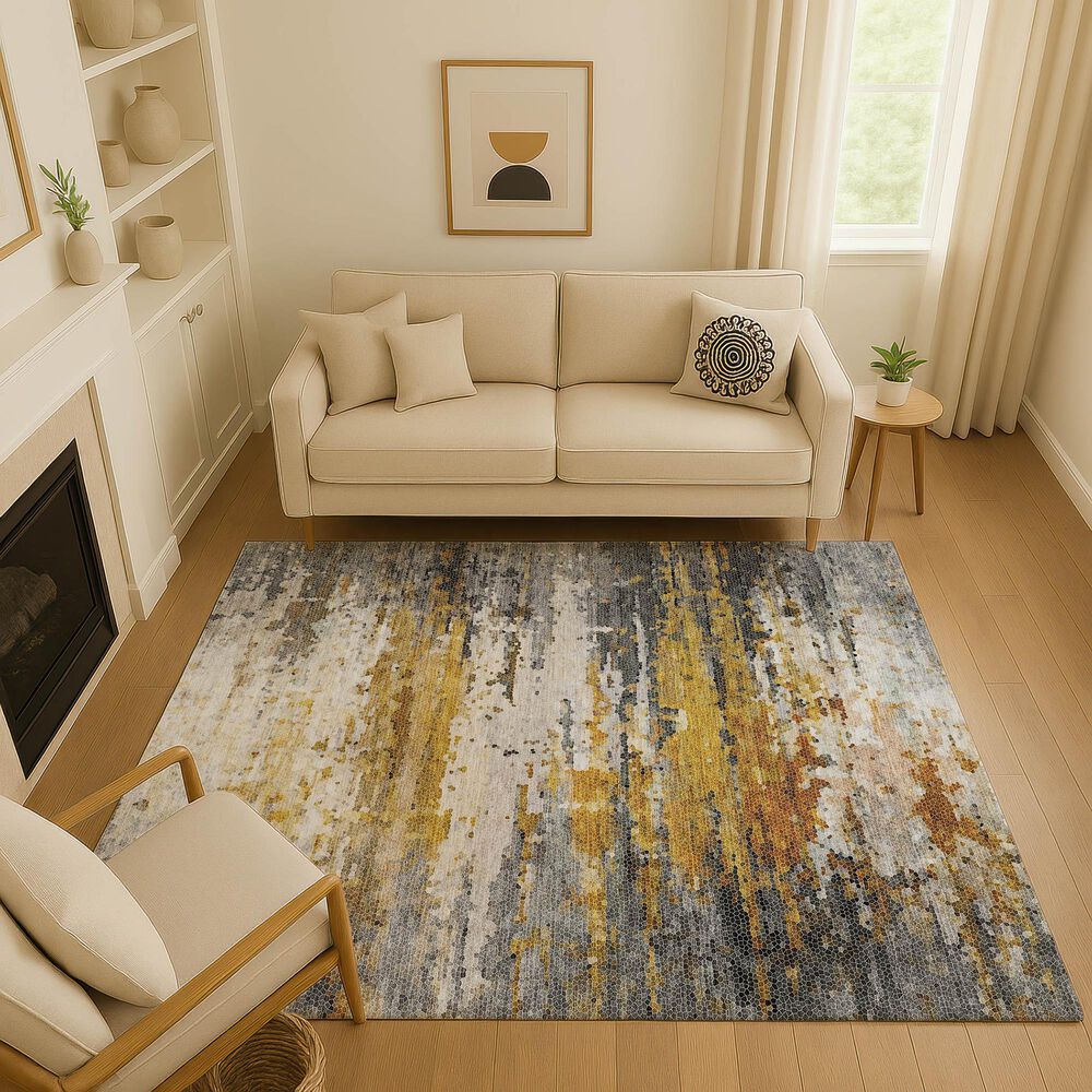 Dalyn Rug Company Lumara Graphite 10' x 14' Indoor/Outdoor Area Rug, , large