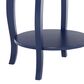 Linon Home Decor Aura Round Side Table in Navy Blue, , large