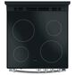 GE Appliances 24" Smooth Top Electric Range with Steam Clean in Stainless Steel, , large