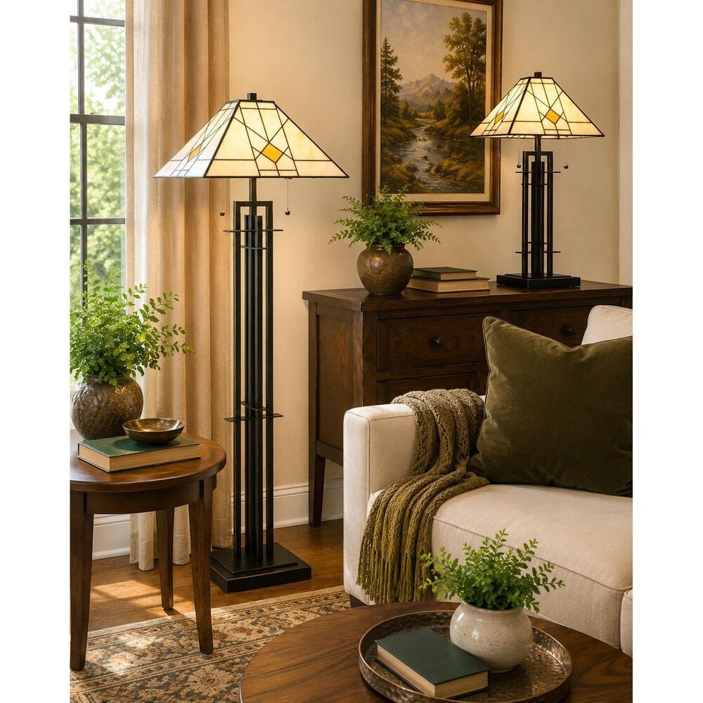 Cal Lighting Zuni Floor Lamp in Dark Bronze, , large