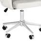 Impressions Vanity Pearl Tufted Vanity Chair with Cool Grey Cushion in Silver, , large