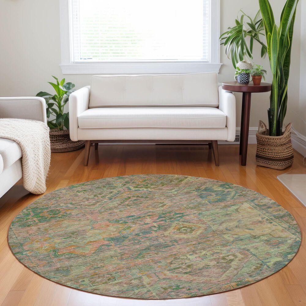 37B Tabrook TB6 Blush 8&#39; Round Area Rug, , large