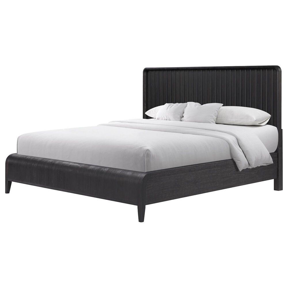 Sterling Timber Elure 5 Piece King Waterfall Panel Bedroom Set in Peppercorn, , large