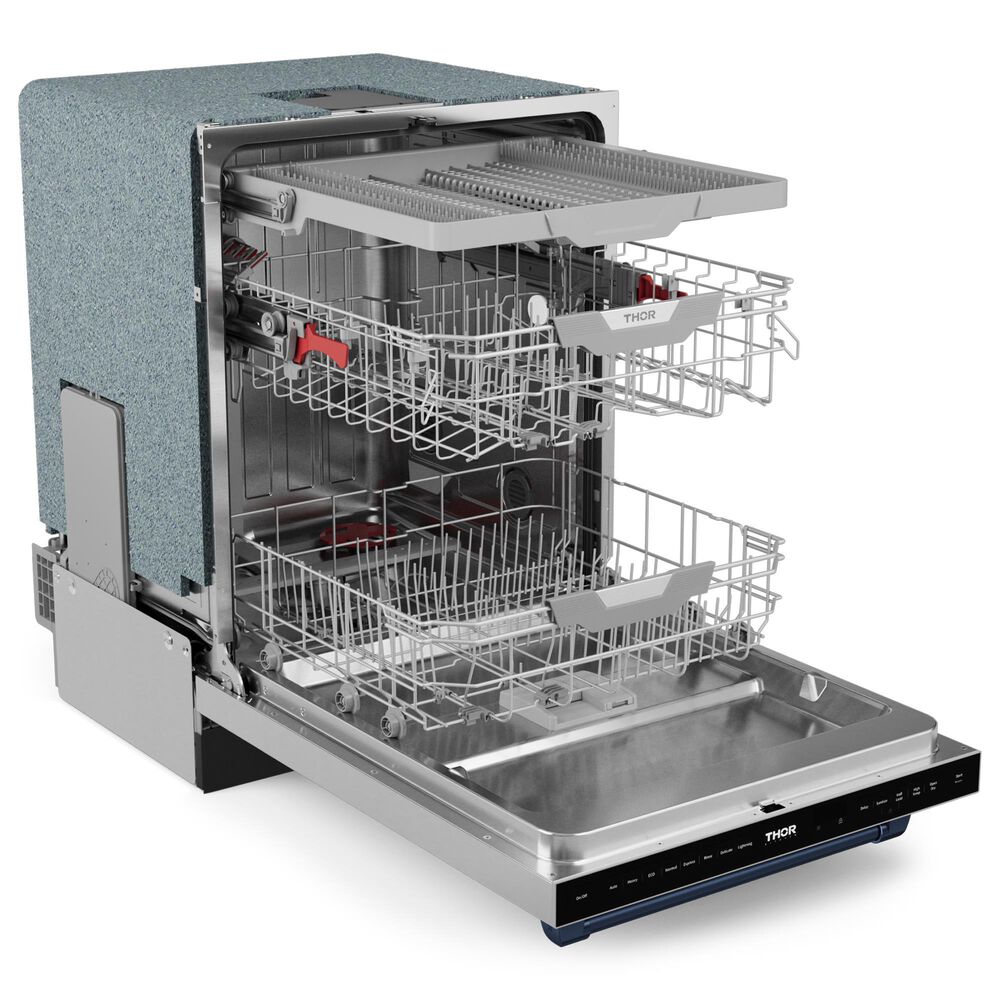 THOR KITCHEN Gordon Ramsay 24&quot; Built-In Dishwasher with Navy Blue Handle Kit in Stainless Steel, , large