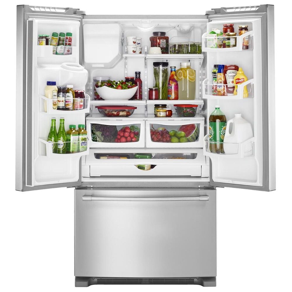 Maytag 25 Cu. Ft. 36-In Wide French Door Refrigerator with PowerCold Feature, , large