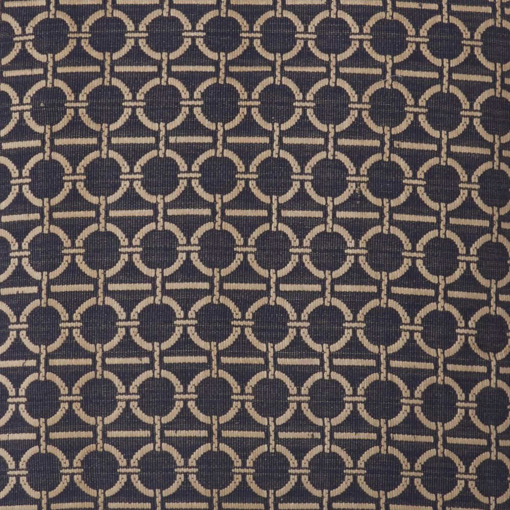 K &amp; K Interiors 20" Square Ring Throw Pillow in Navy, , large