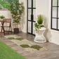 Nourison Aloha ALH05 2" x 6" Ivory and Green Indoor/Outdoor Runner, , large