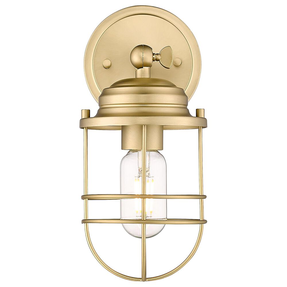 Golden Lighting Seaport 1-Light Wall Sconce in Brushed Champagne Bronze, , large
