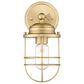Golden Lighting Seaport 1-Light Wall Sconce in Brushed Champagne Bronze, , large